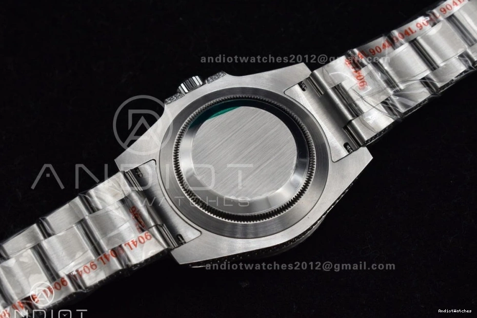 Diamonds on Bracelet VR Submariner Green SS Edition Full 1150 Dial on Minimalist Best AMGF 40mm 0426